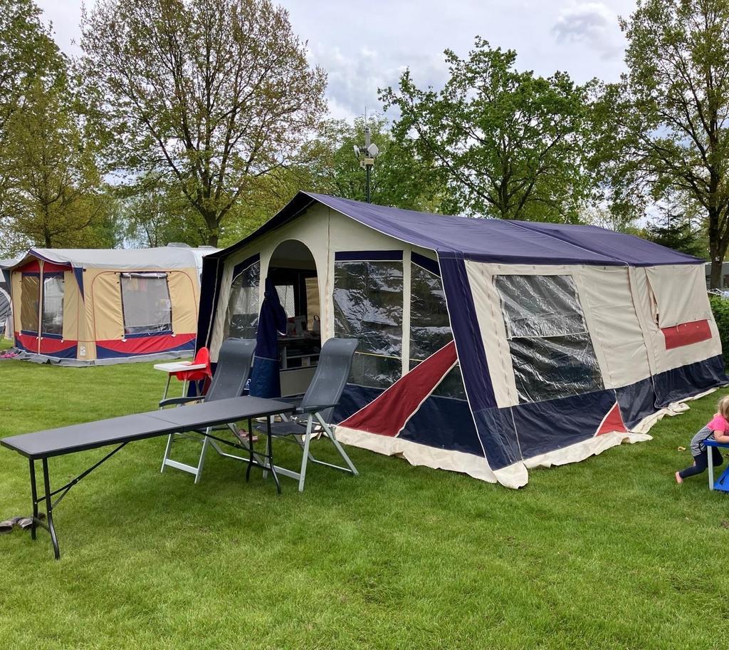 Zeer nette Jamet Arizona vouwwagen uit 2005, Caravans en Kamperen, Ophalen, Blauw, Aanwezig, Meer dan 6