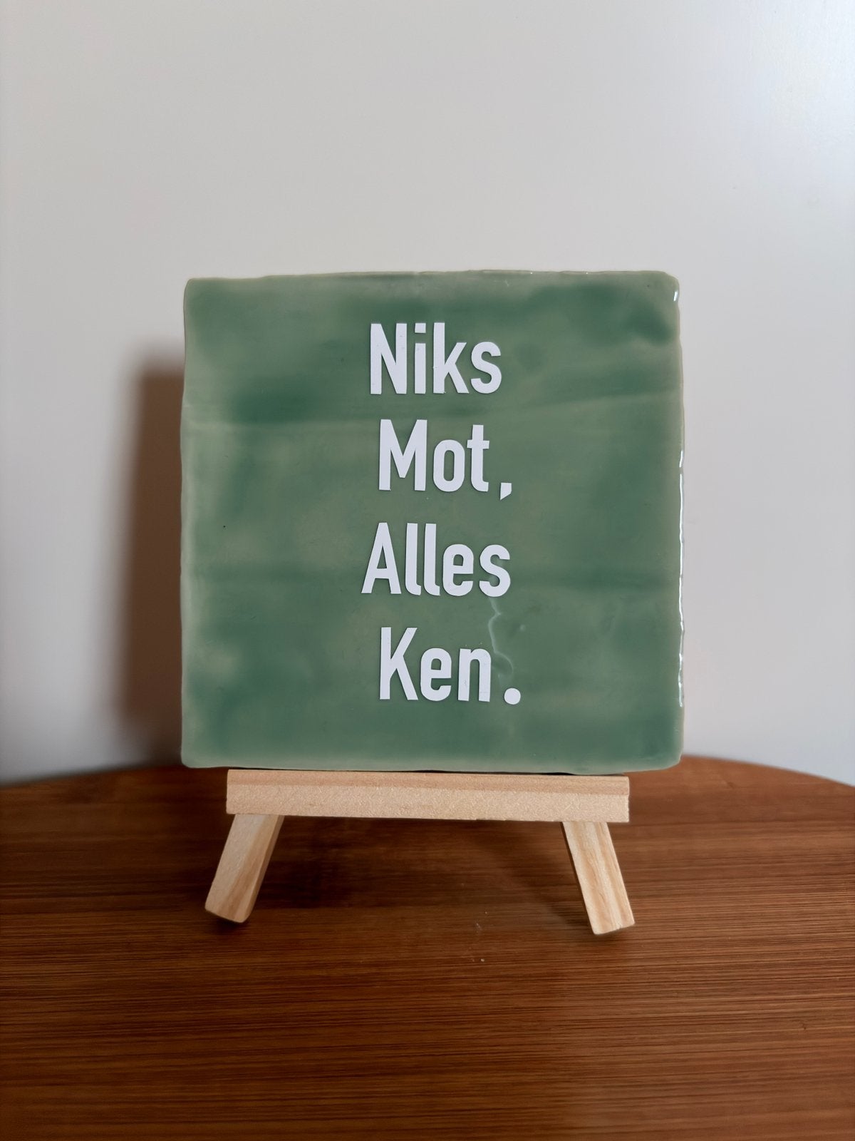 Tegeltje met tekst - 10x10, Ophalen of Verzenden, Nieuw