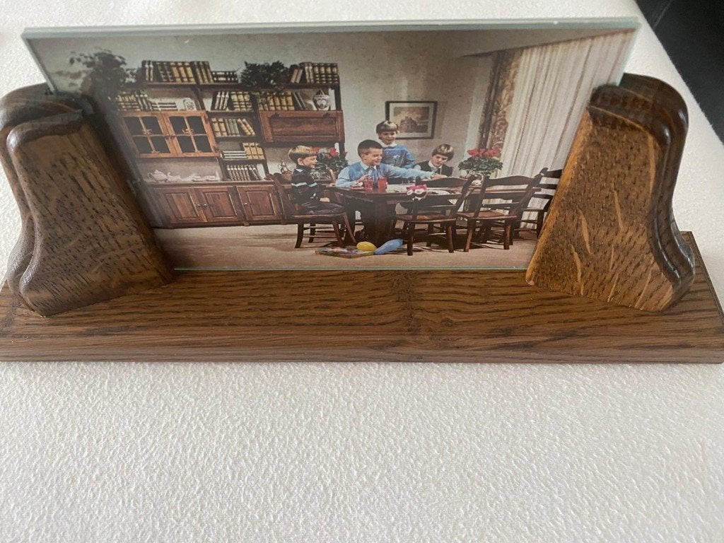 Eiken fotolijstje, Ophalen of Verzenden, Minder dan 50 cm, Schilderij