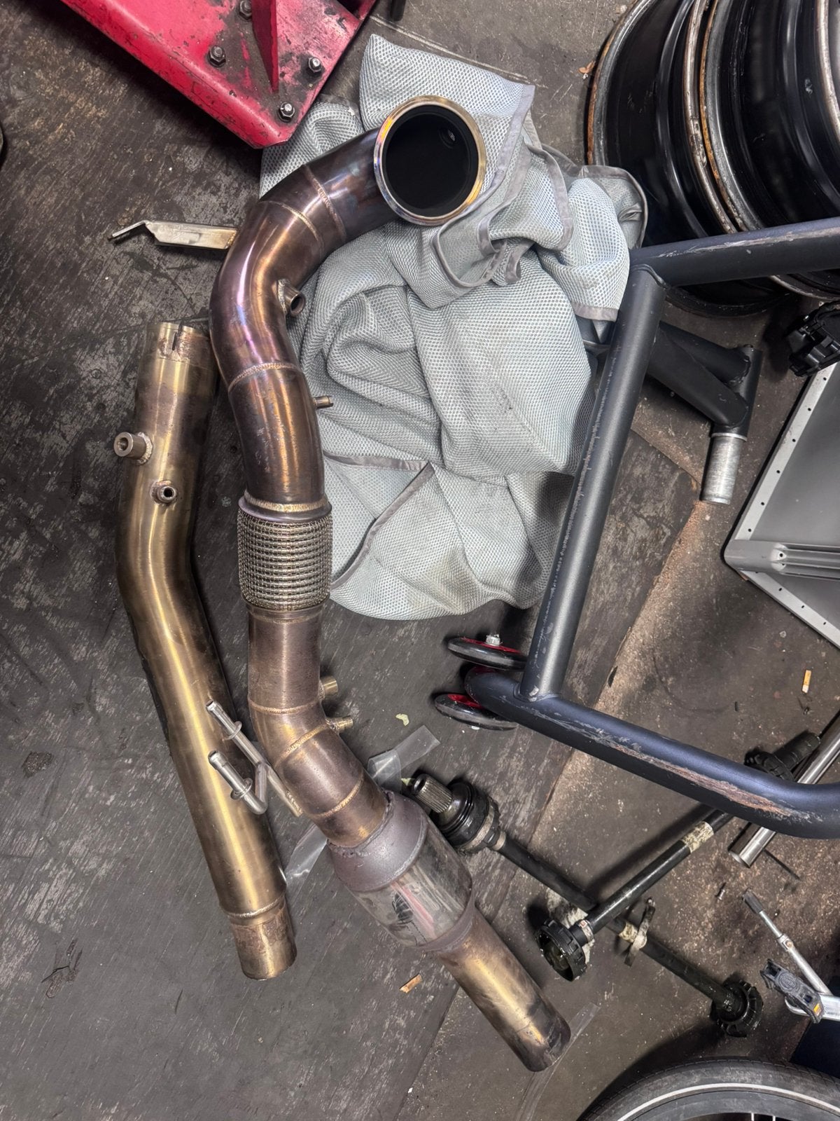Downpipe met 200cell kat golf 8 audi s3 2021-, Ophalen of Verzenden, Nieuw, Audi