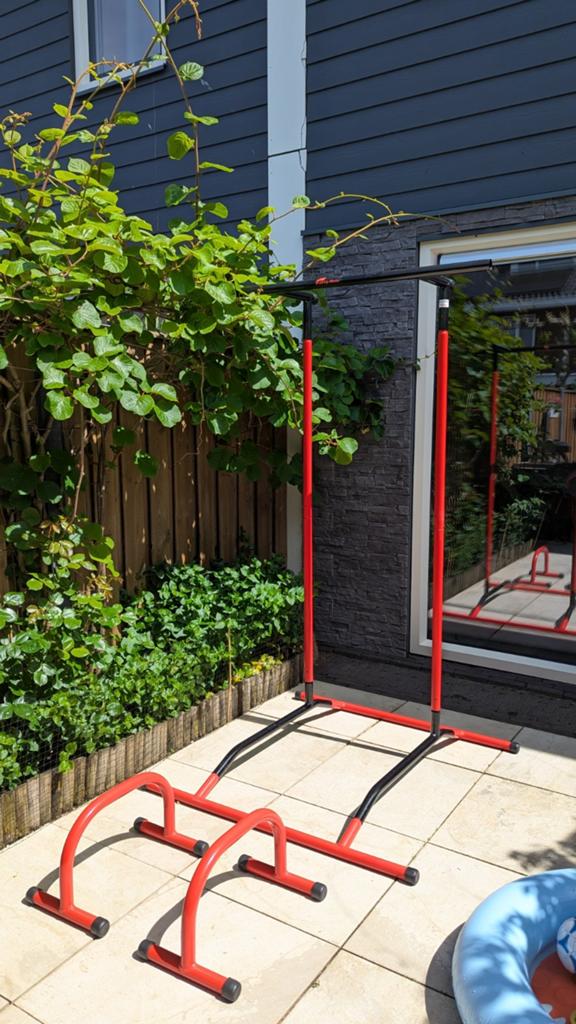 Pull Up Mate 2 met dip bars, Sport en Fitness, Fitnessmaterialen, Ophalen, Zo goed als nieuw, Buik, Oprekstang