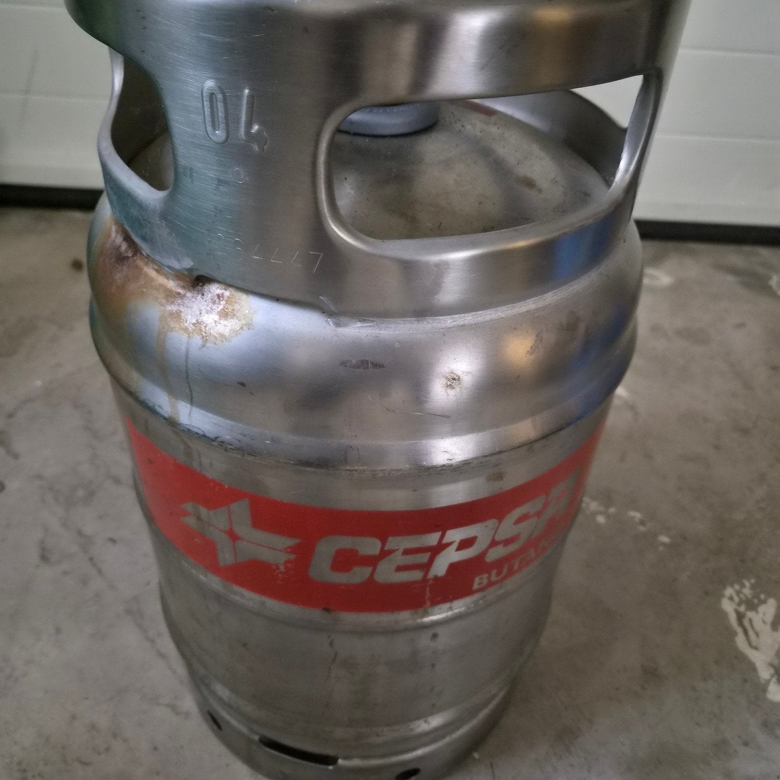 Spaanse Cepsa gasfles 12,5 kg, Ophalen