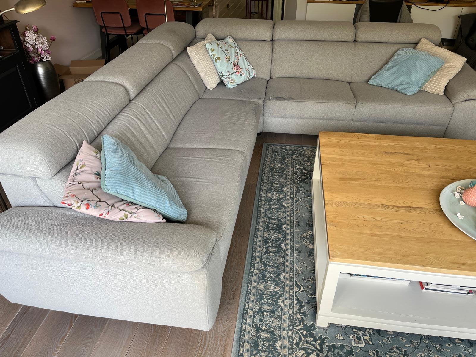Heerlijke hoekbank, Huis en Inrichting, Banken | Bankstellen, Ophalen, 250 tot 300 cm, Gebruikt, Hoekbank