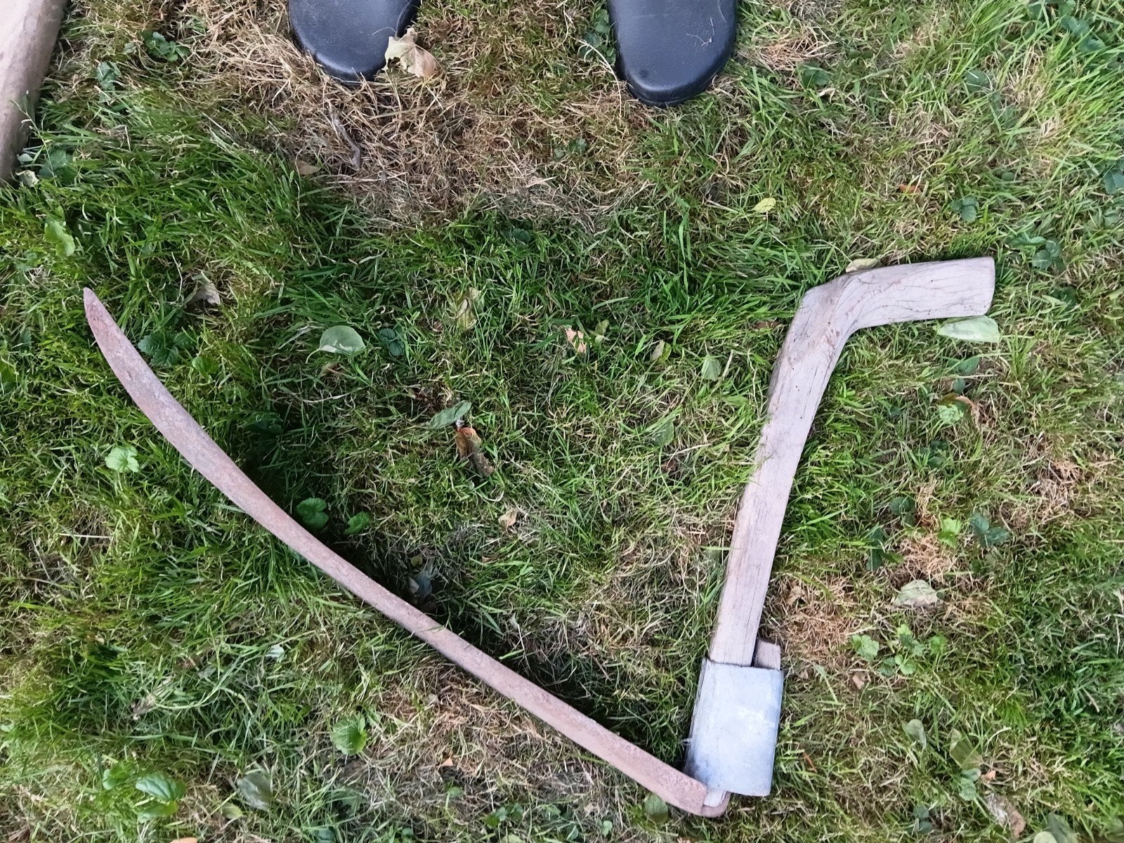 Oude zicht met houten handvat, Antiek en Kunst, Ophalen of Verzenden