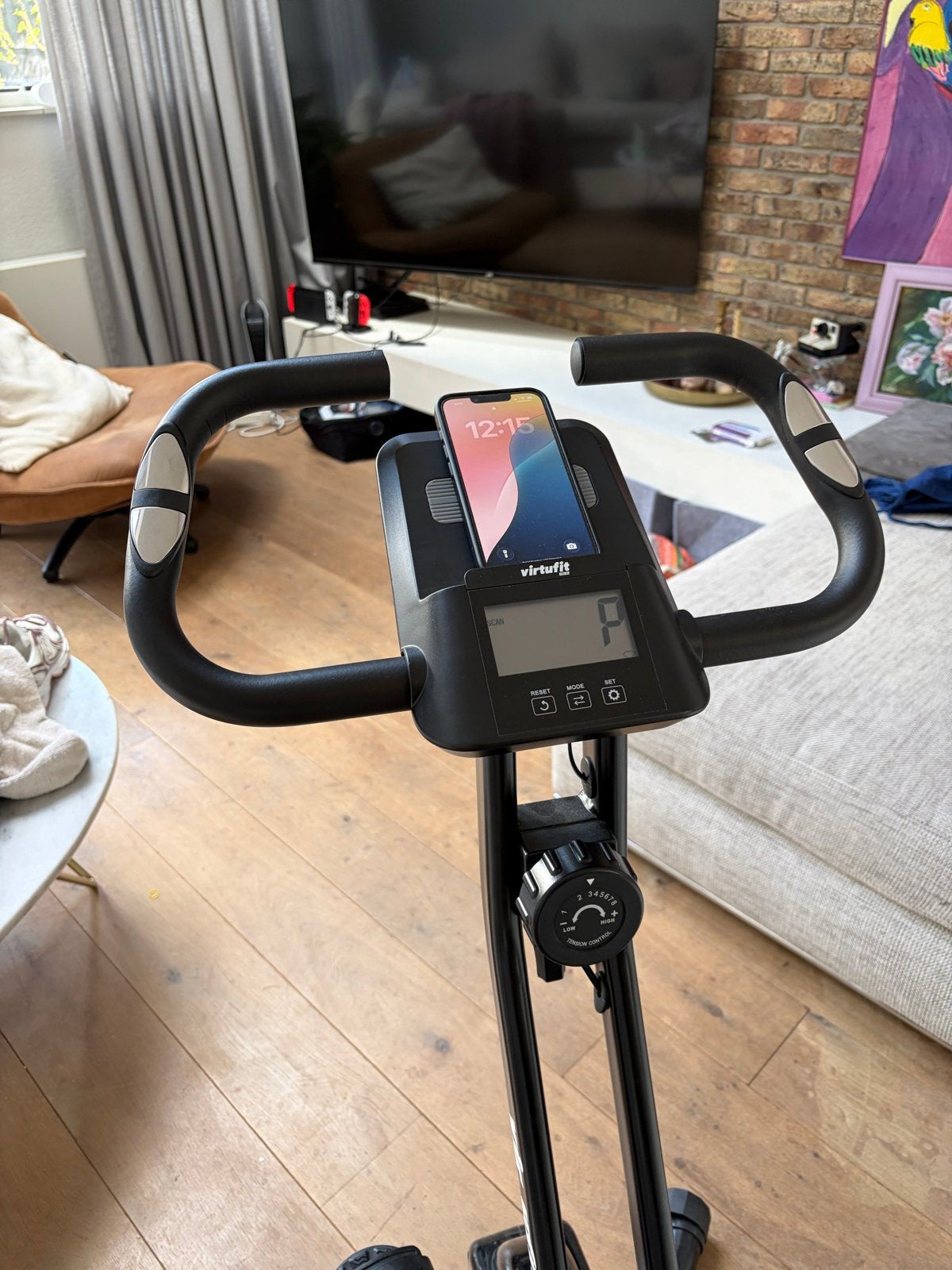 VirtuFit Hometrainer FB1.0i - Compact en Opvouwbaar, Sport en Fitness, Ophalen, Zo goed als nieuw, Metaal, Benen
