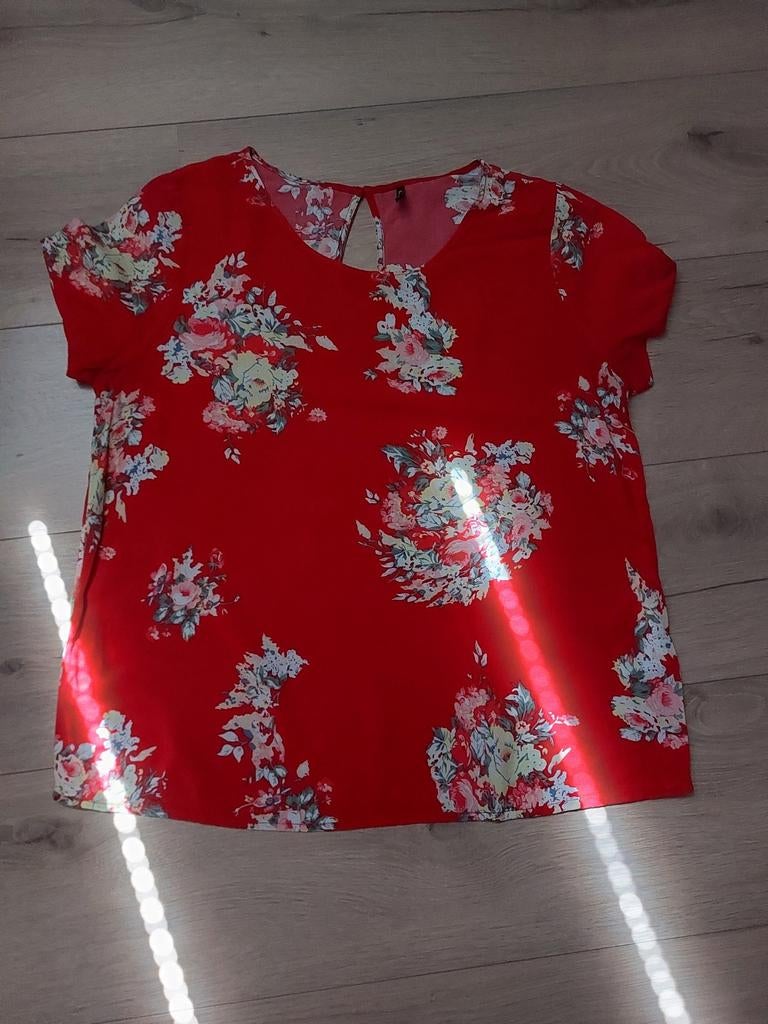 Vrolijk bloemen bloesje van Only, Ophalen of Verzenden, Zo goed als nieuw, Maat 36 (S), Korte mouw