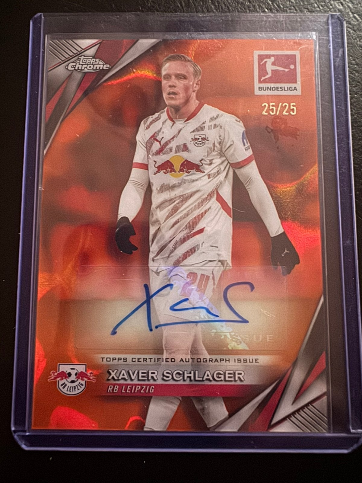 Xaver Schlager Auto /25 Topps Chrome Orange, Ophalen of Verzenden, Zo goed als nieuw