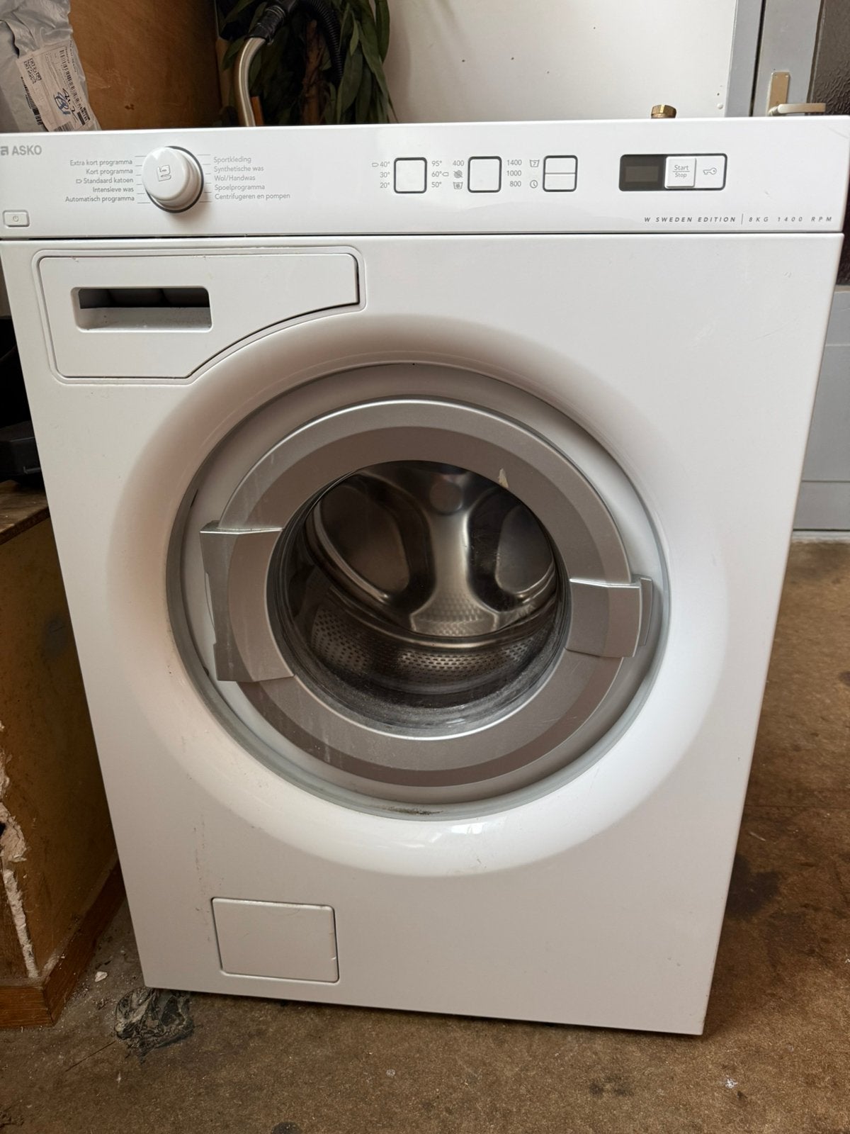 Wasmachine Asko, Ophalen, Gebruikt, Voorlader, 85 tot 90 cm