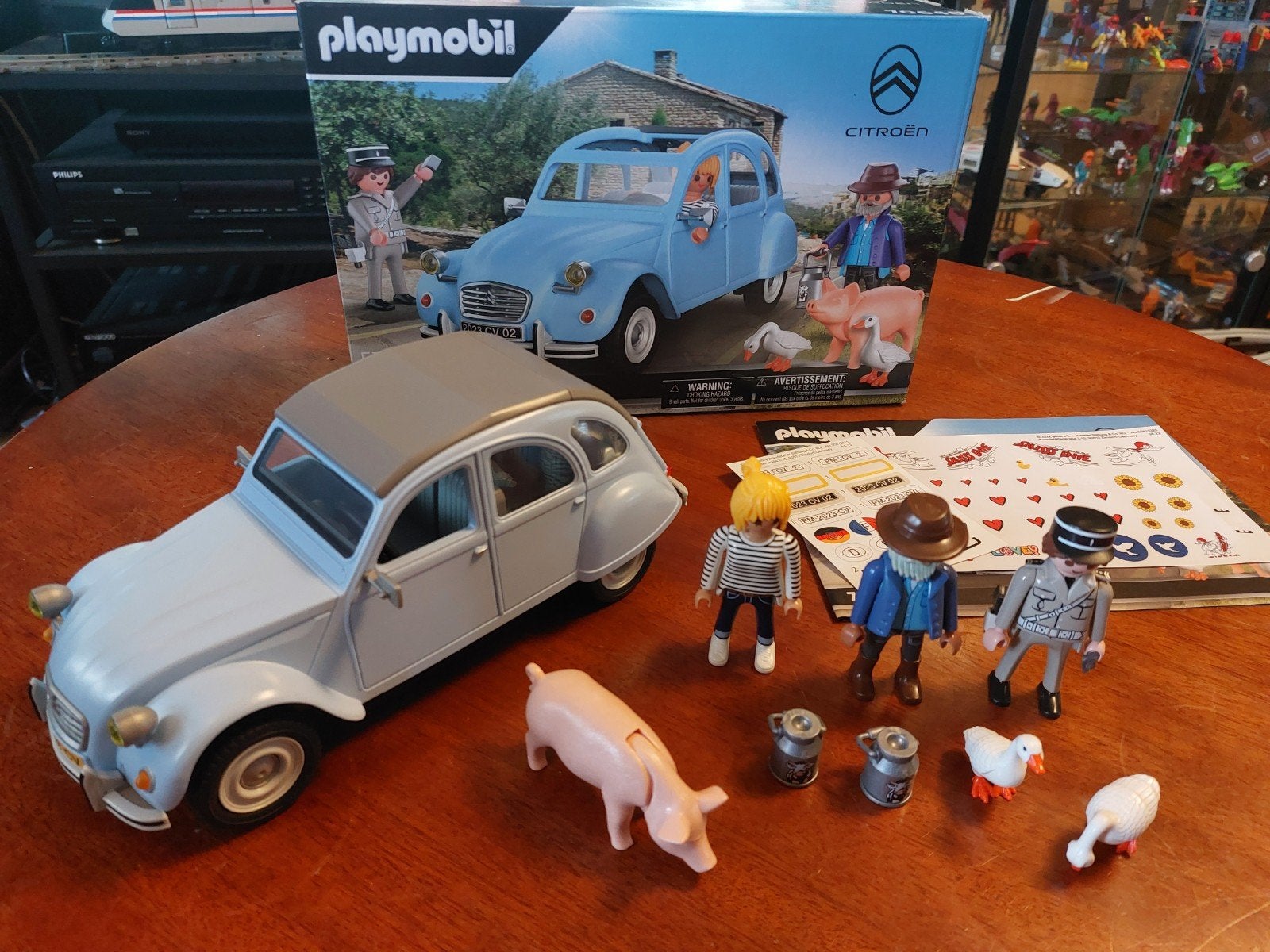 Playmobil Citroën 2CV met figuren en accessoires, Overige merken, Auto, Groter dan 1:32, Ophalen of Verzenden