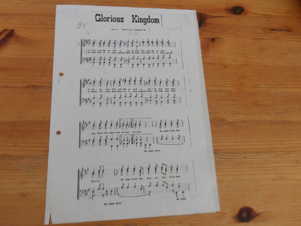 Losse koor bladmuziek - kerst / religieus / negro spirituals, Koor, Gebruikt, Ophalen of Verzenden, Religie en Gospel