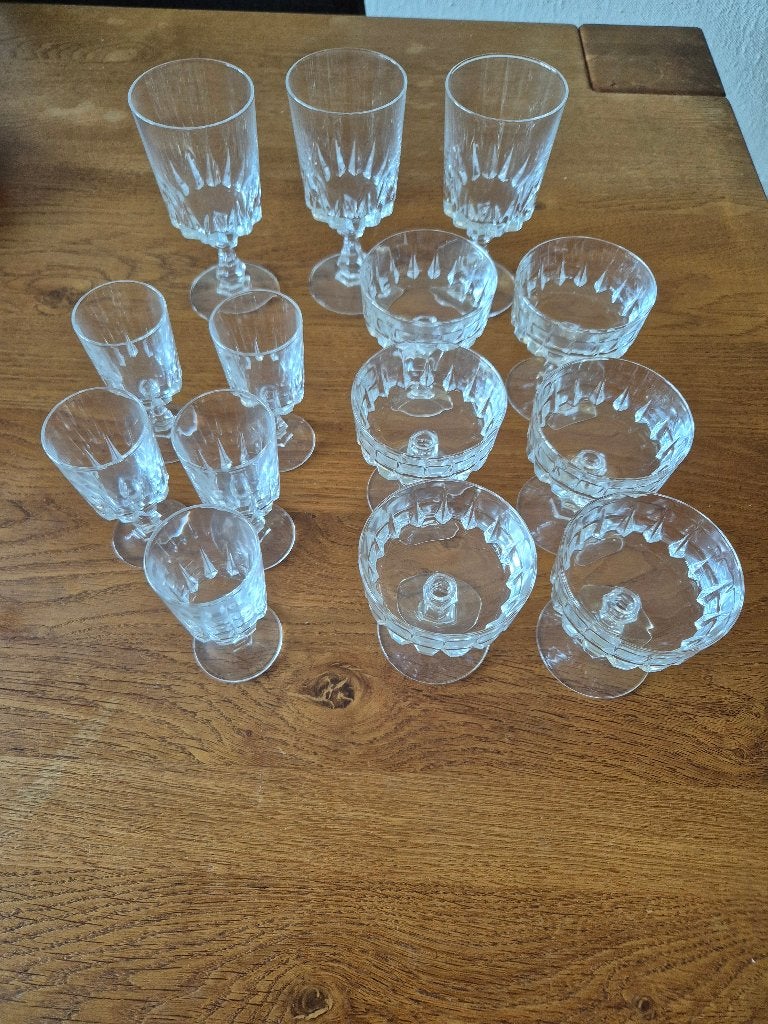 Kristal glazen, Ophalen, Glas of Glazen, Overige stijlen, Glas