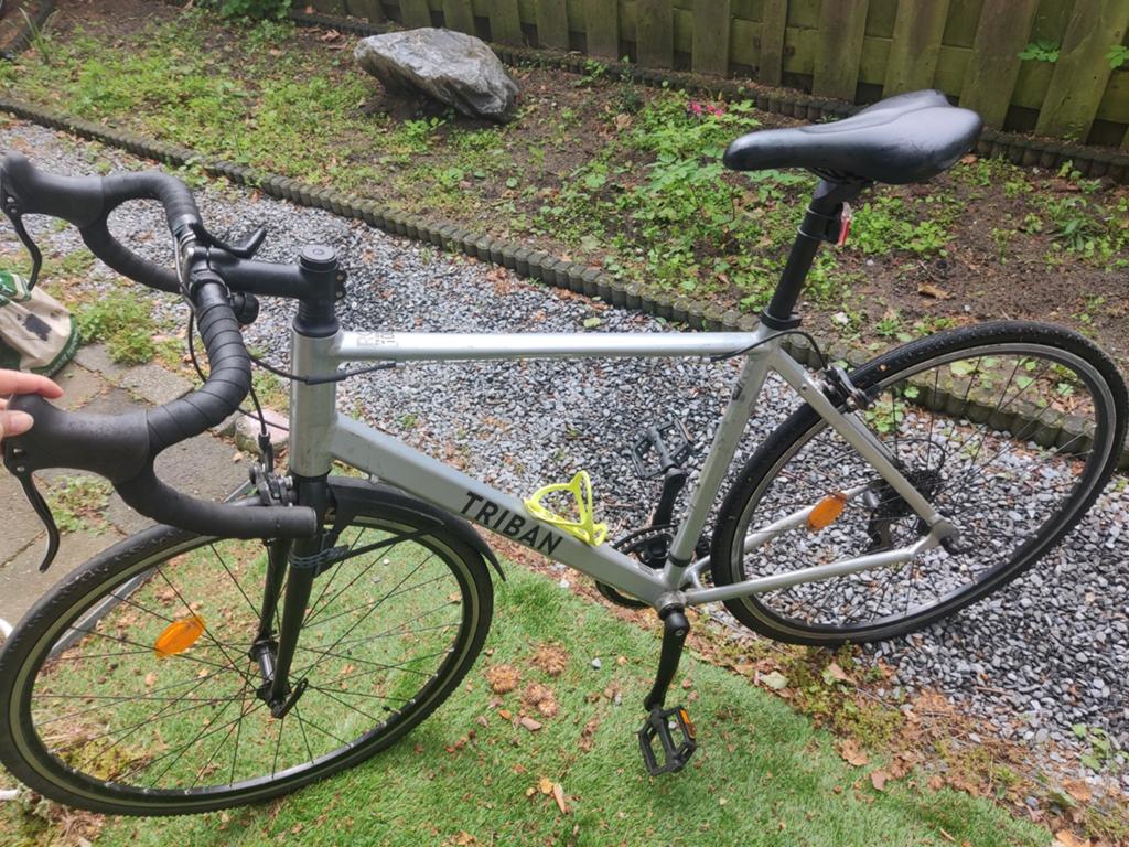 Triban rc100 gravelbike opknapper, Fietsen en Brommers, Fietsen | Racefietsen, Gebruikt, Aluminium, Ophalen, Overige merken