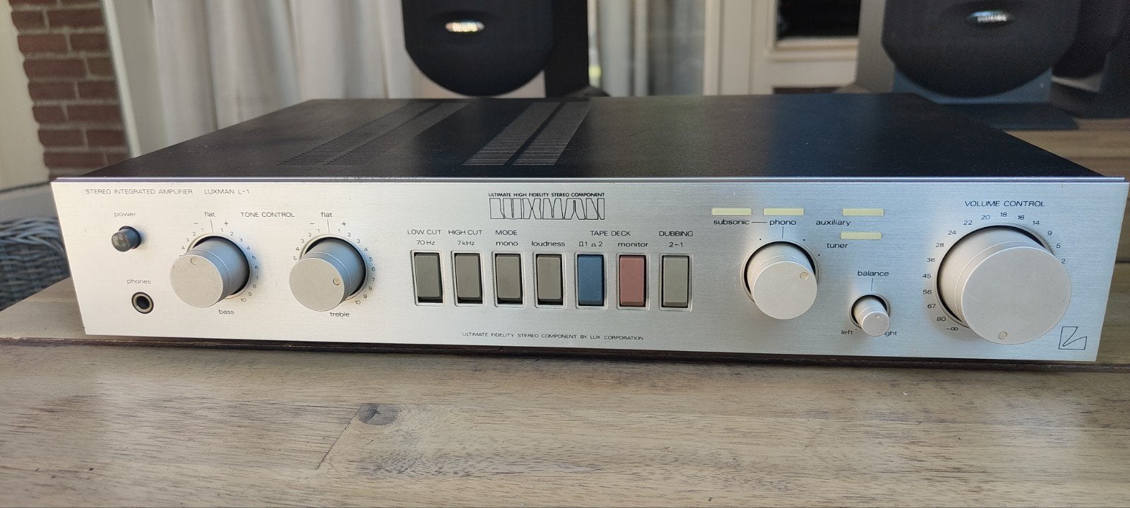 Luxman L-1 Stereo versterker, Ophalen of Verzenden, Minder dan 60 watt, Overige merken