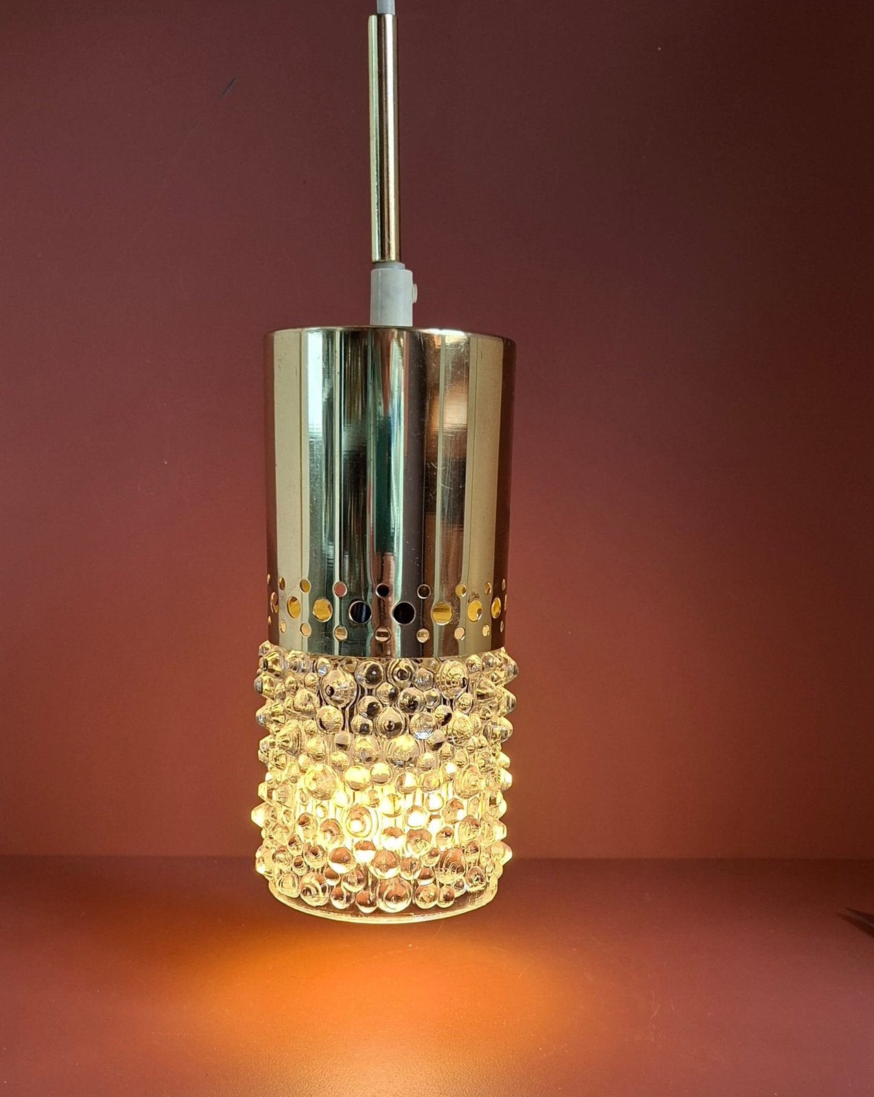 Vintage hanglamp space age bubble glas, Ophalen of Verzenden