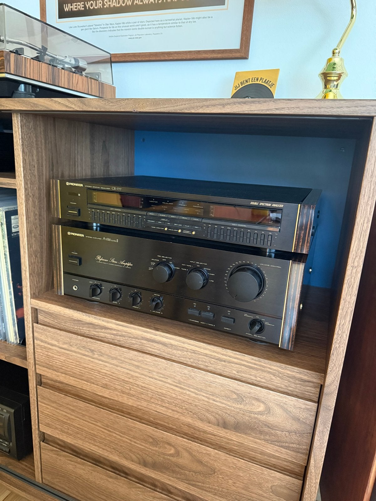 Pioneer 616 mk2 + GR777 EQ - Perfect werkende set, Ophalen, Zo goed als nieuw, Stereo, Pioneer