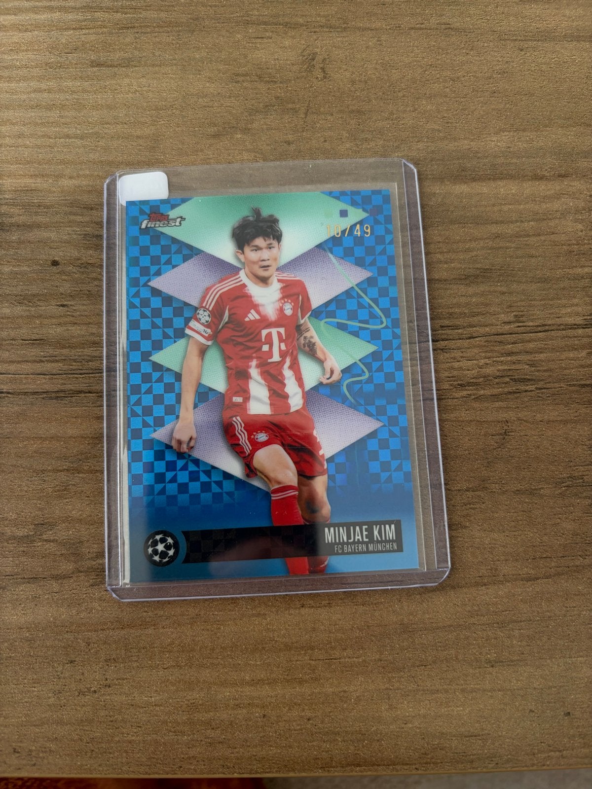 Minjae Kim Finest Champions League Kaart 10/49 Bayern, Ophalen of Verzenden, Zo goed als nieuw, Buitenlandse clubs, Spelerskaart