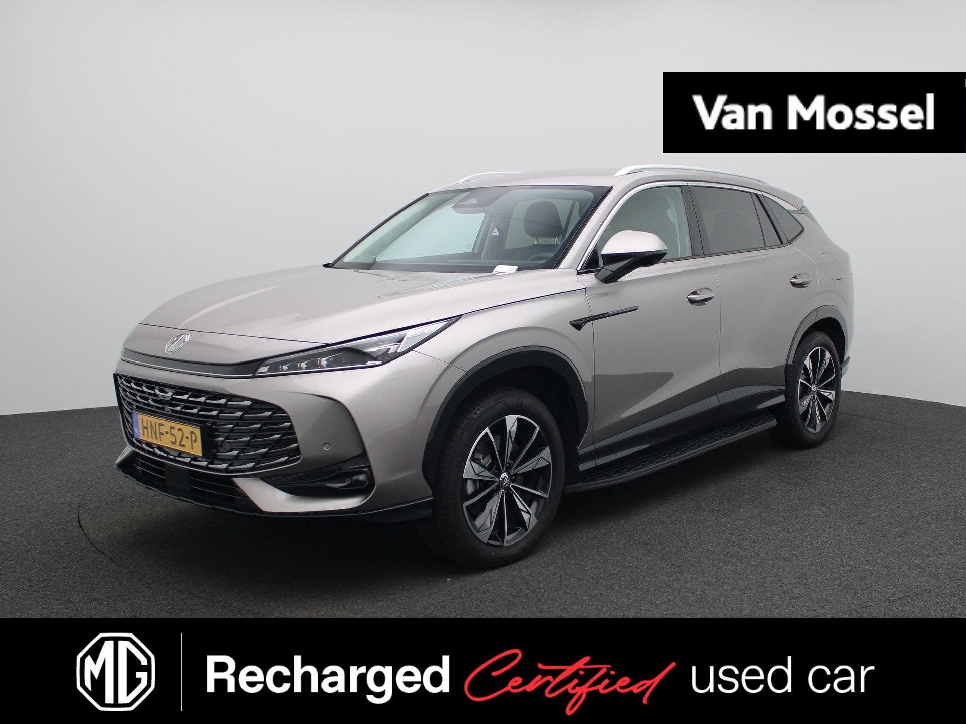 MG HS PHEV 1.5 272pk Aut. Luxury | 1e-Eig. | 100km Electrisc, Stof, Gebruikt, 4 cilinders, 21 kWh
