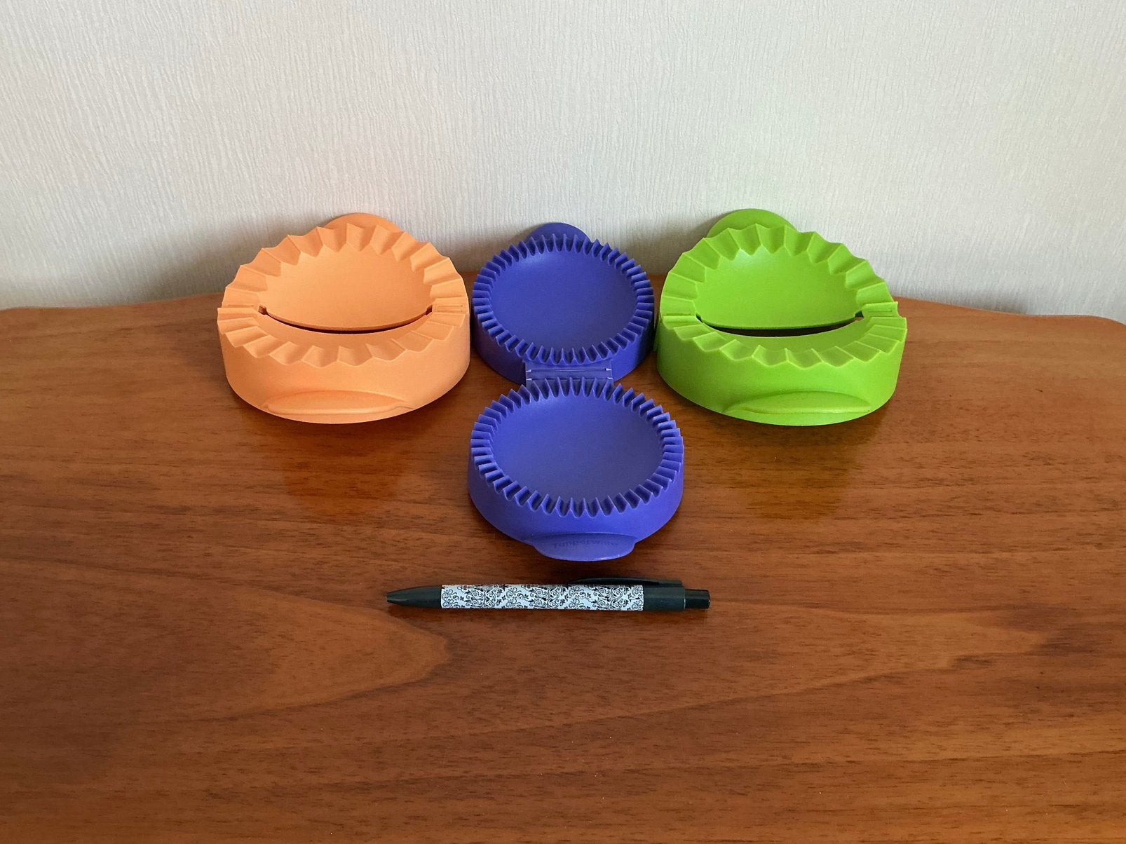 Tupperware 3 x Quickbite voor Appelflappen Pasteitjes e.d., Ophalen of Verzenden, Zo goed als nieuw, Blauw