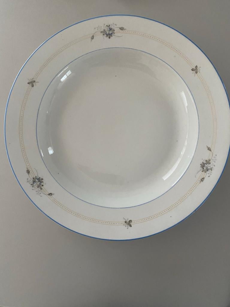 Grote ronde antieke schaal C. Hoyng, Antiek en Kunst, Verzenden