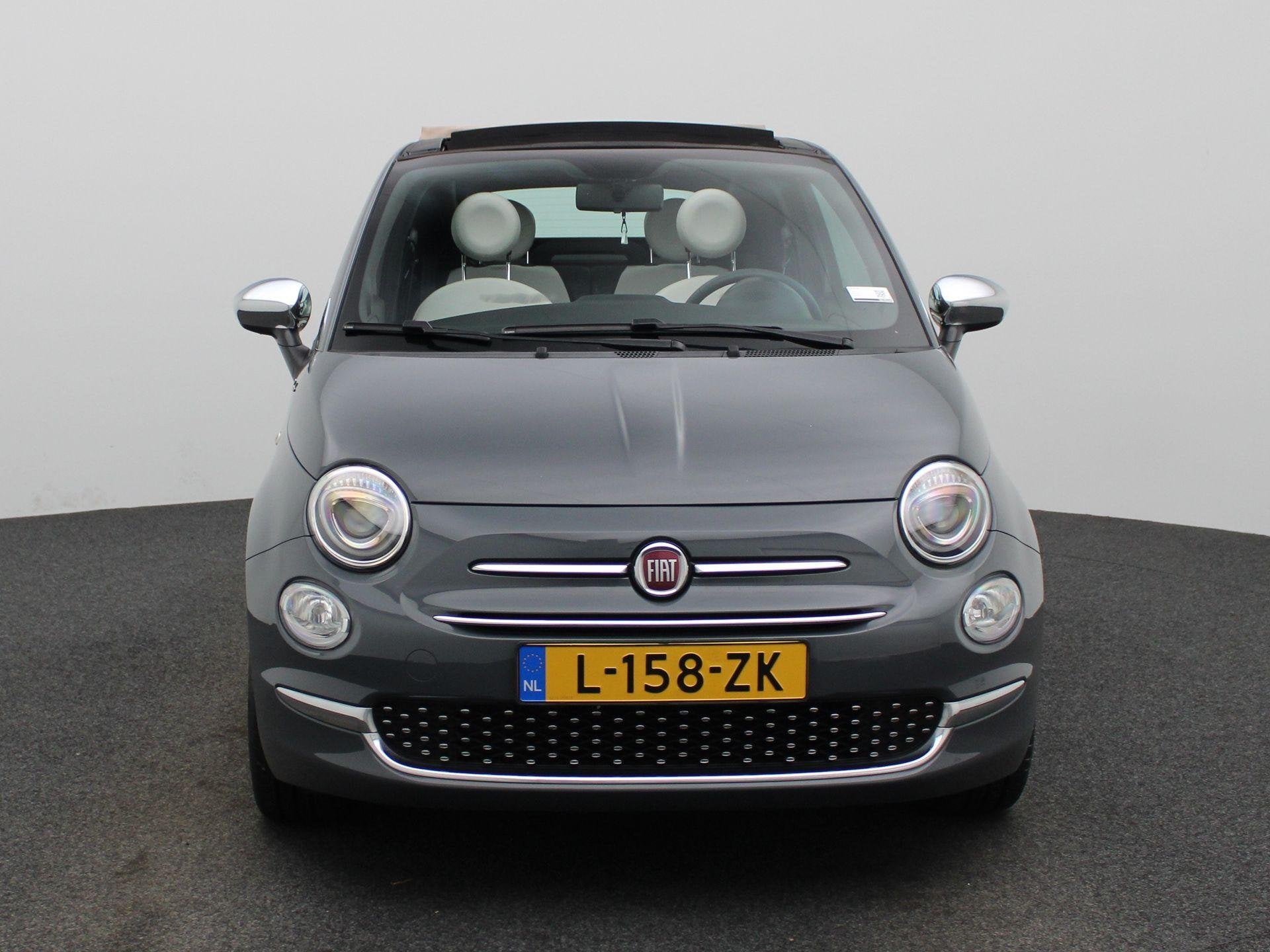 Fiat 500 C 1.0 Hybrid Dolcevita Cabrio | LM Velgen |, Auto's, Voorwielaandrijving, Stof, Cabriolet, 4 stoelen