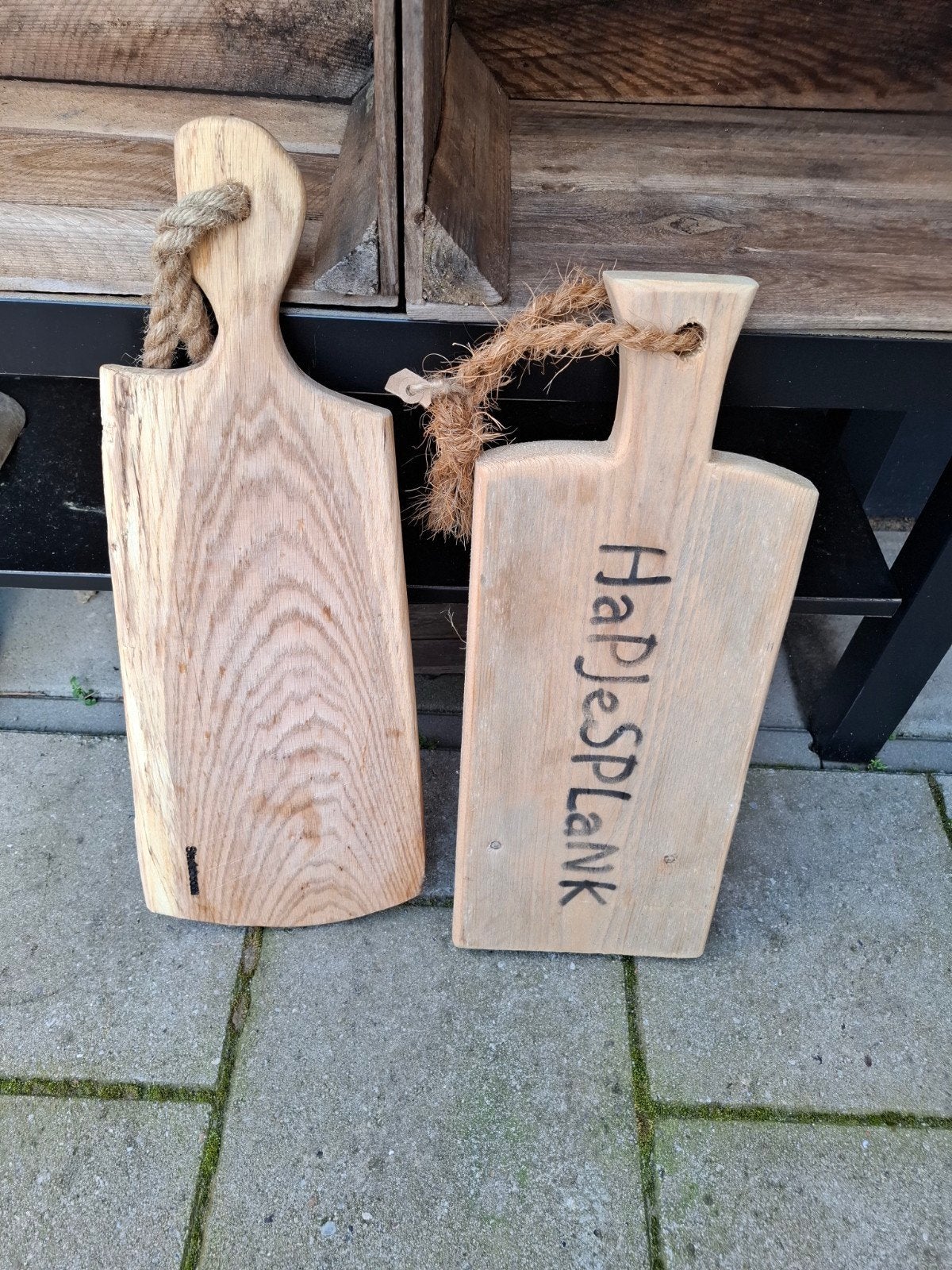2 grote houten decoplanken, Ophalen of Verzenden, Zo goed als nieuw
