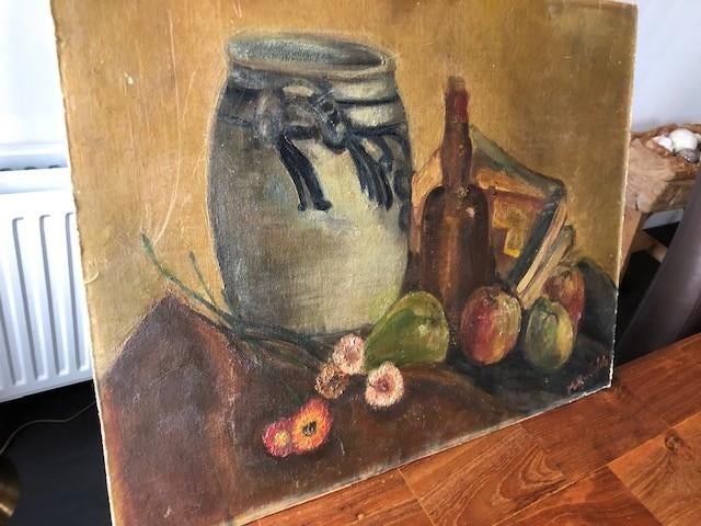schilderij op paneel, Minder dan 50 cm, Gebruikt, Oorspronkelijke maker, Ophalen of Verzenden