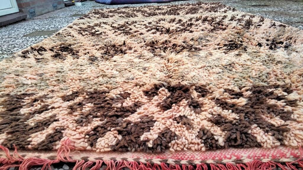 Handgeknoopt Berber kleed wol 275x150cm, Huis en Inrichting, 150 tot 200 cm, 200 cm of meer, Ophalen of Verzenden, Zo goed als nieuw