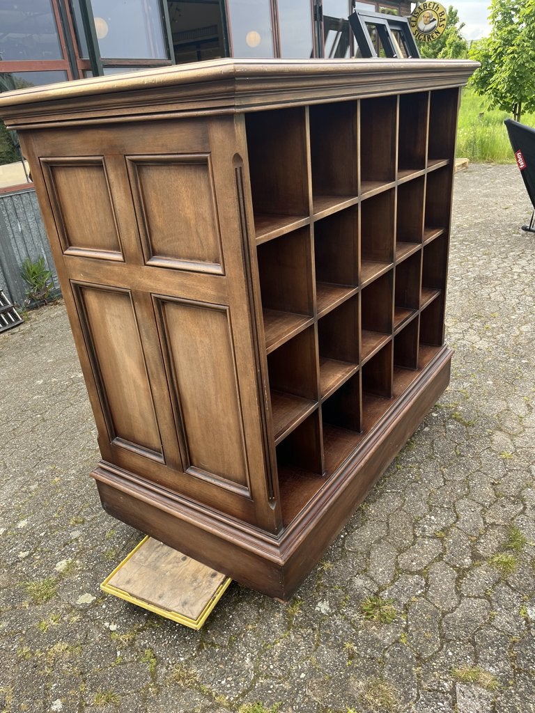 Vakkenkast, Roomdevider, Mahoniehout, Dubbelzijdig, Ophalen, Gebruikt, 75 cm of meer, 100 tot 150 cm