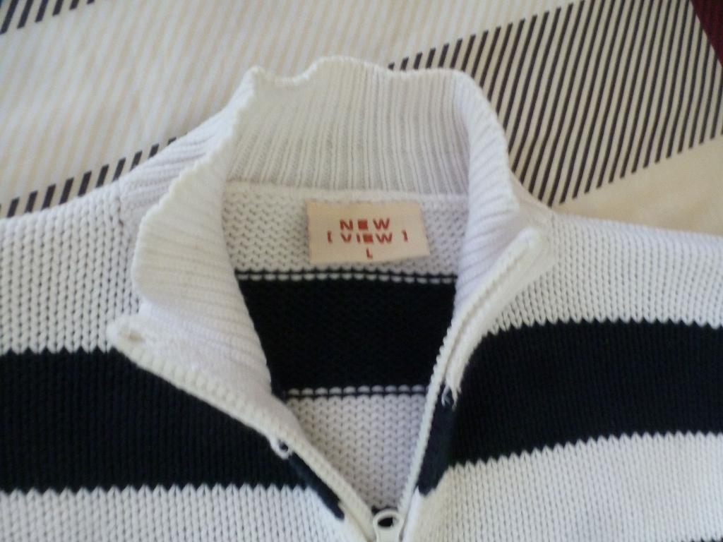 ZOMER vest NEW VIEW blauw wit 42 -GRATIS zend, Verzenden, Nieuw, Maat 42/44 (L), Blauw