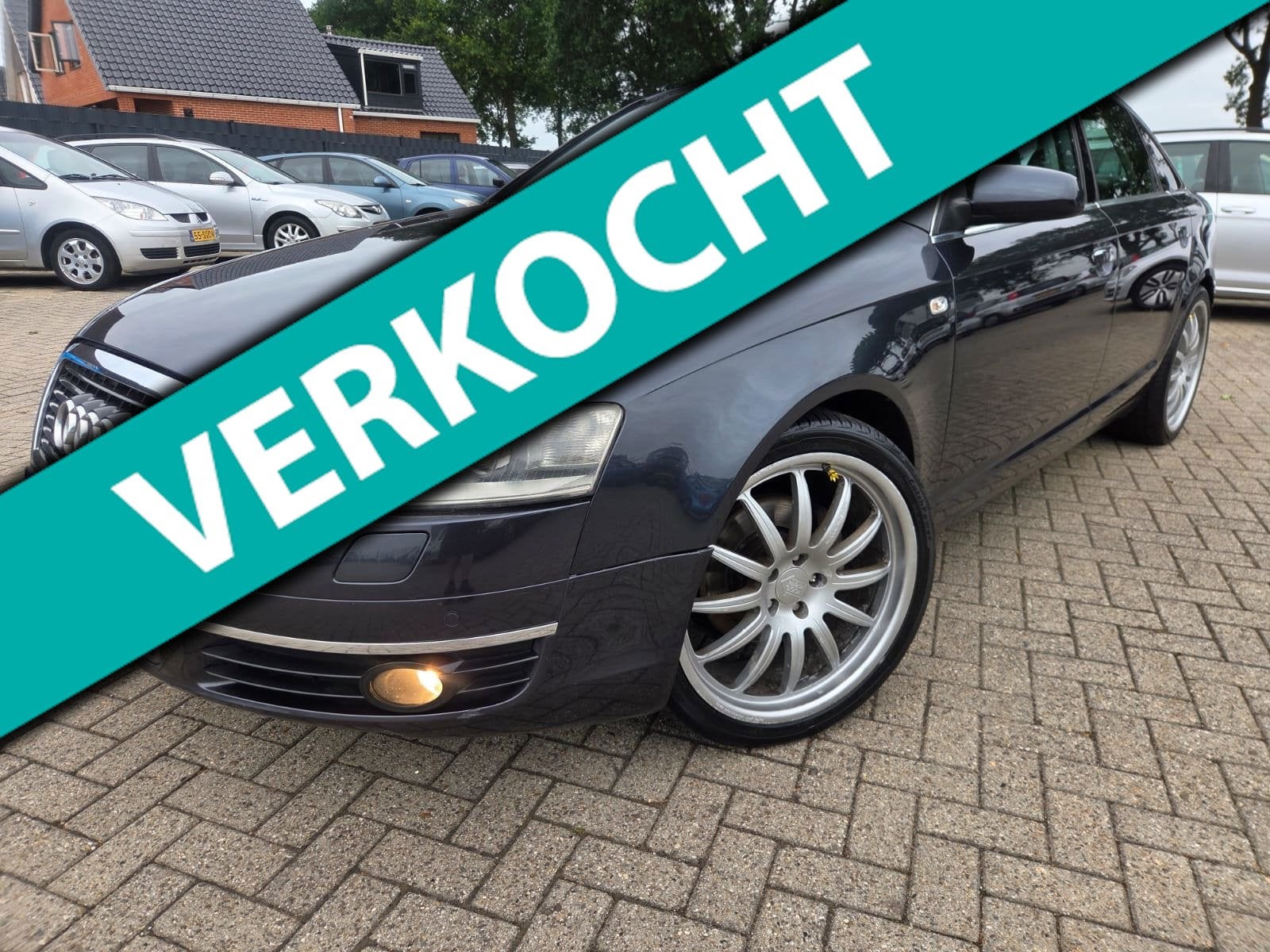 Audi A6 Limousine 2.4 Pro Line 2006 Automaat/Airco/Cruise/Le, Auto's, Bedrijf, Grijs, Euro 4, A6