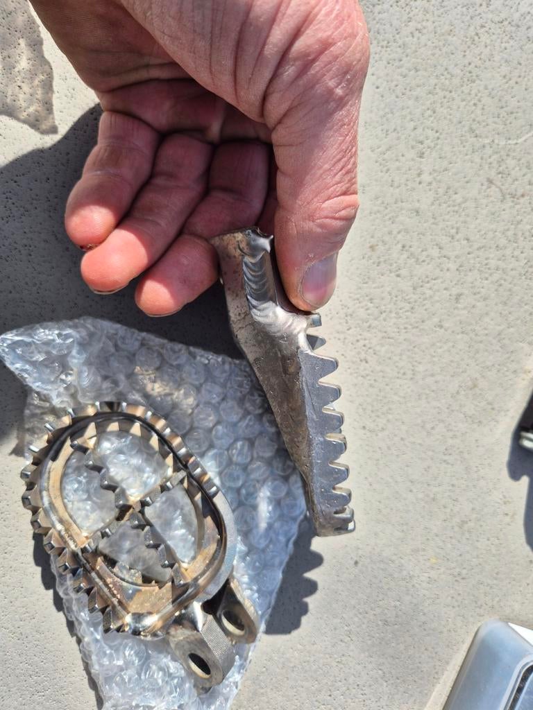 Titanium voetsteunen ktm 65, Motoren, Onderdelen | Overige, Ophalen of Verzenden, Gebruikt