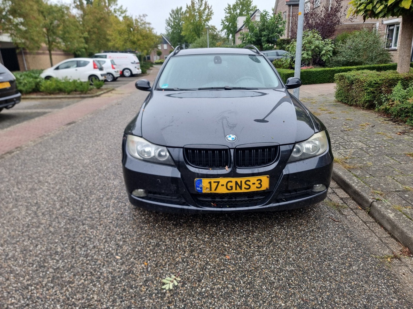 BMW 3-Serie 2.0 318 I Touring 2008 Zwart, Auto's, Achterwielaandrijving, Zwart, Origineel Nederlands, Handgeschakeld
