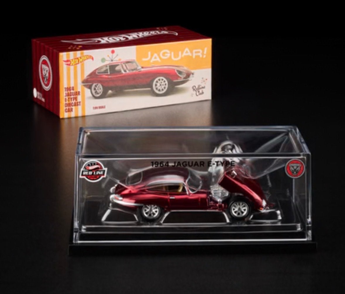 Hot Wheels 1964 Jaguar E-Type Redline Club, Hobby en Vrije tijd, Modelauto's | Overige schalen, Ophalen of Verzenden, Nieuw, Auto