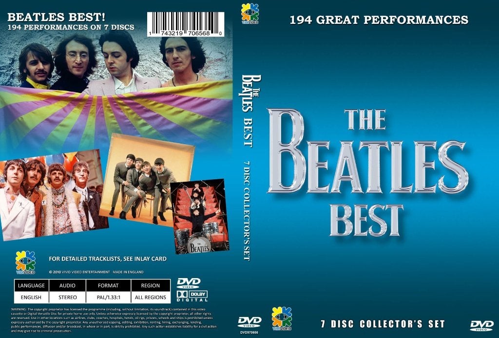 7 dvd BOX The Beatles best, Alle leeftijden, Verzenden, Nieuw in verpakking, Concert