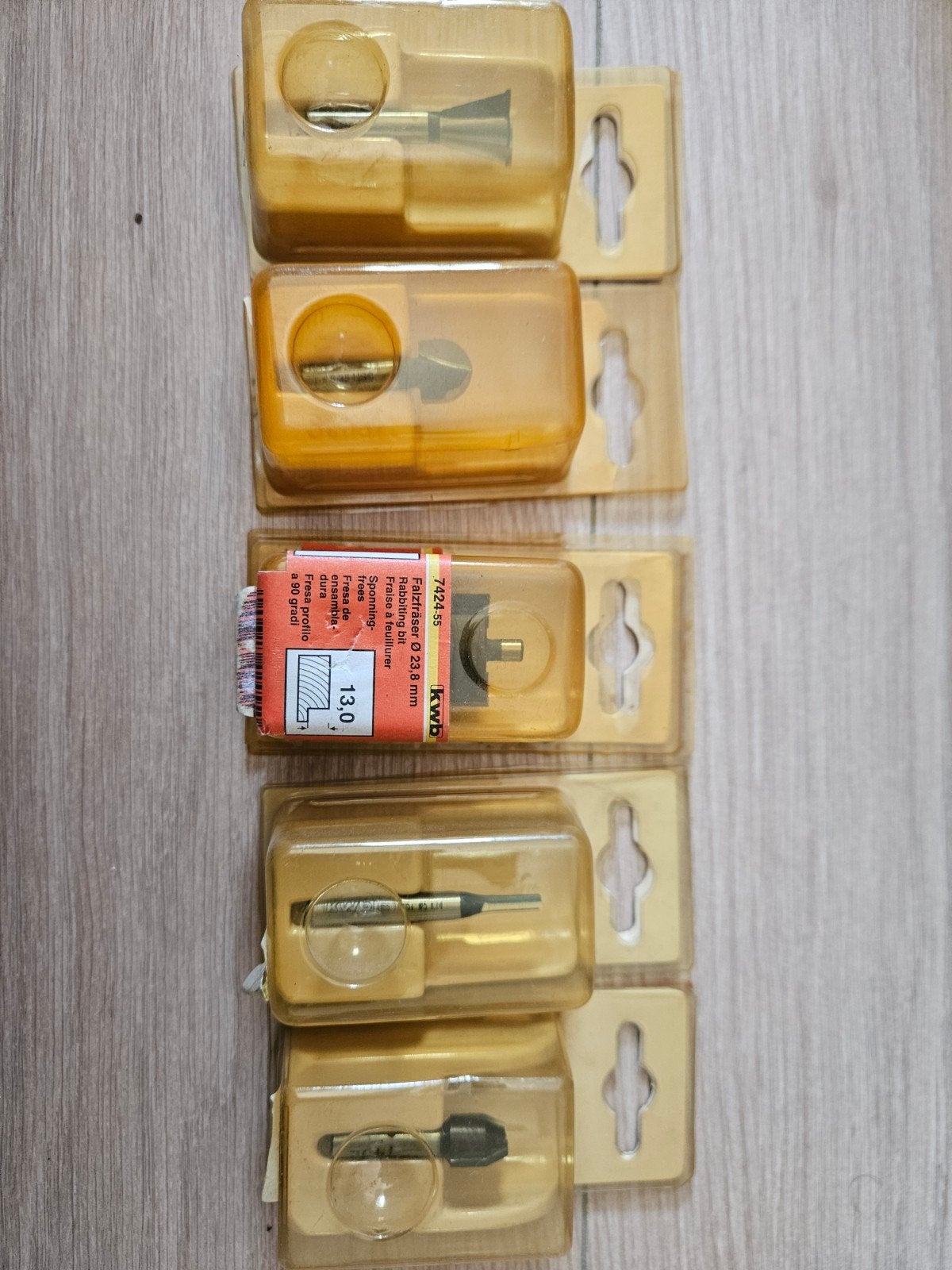 5 Houtbewerkings Freesjes - Nieuw in verpakking, Ophalen of Verzenden, Nieuw, Bovenfrees, KWB