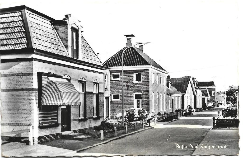 Baflo;  Paul Krugerstraat, Verzamelen, Verzenden, 1940 tot 1960, Gelopen, Groningen