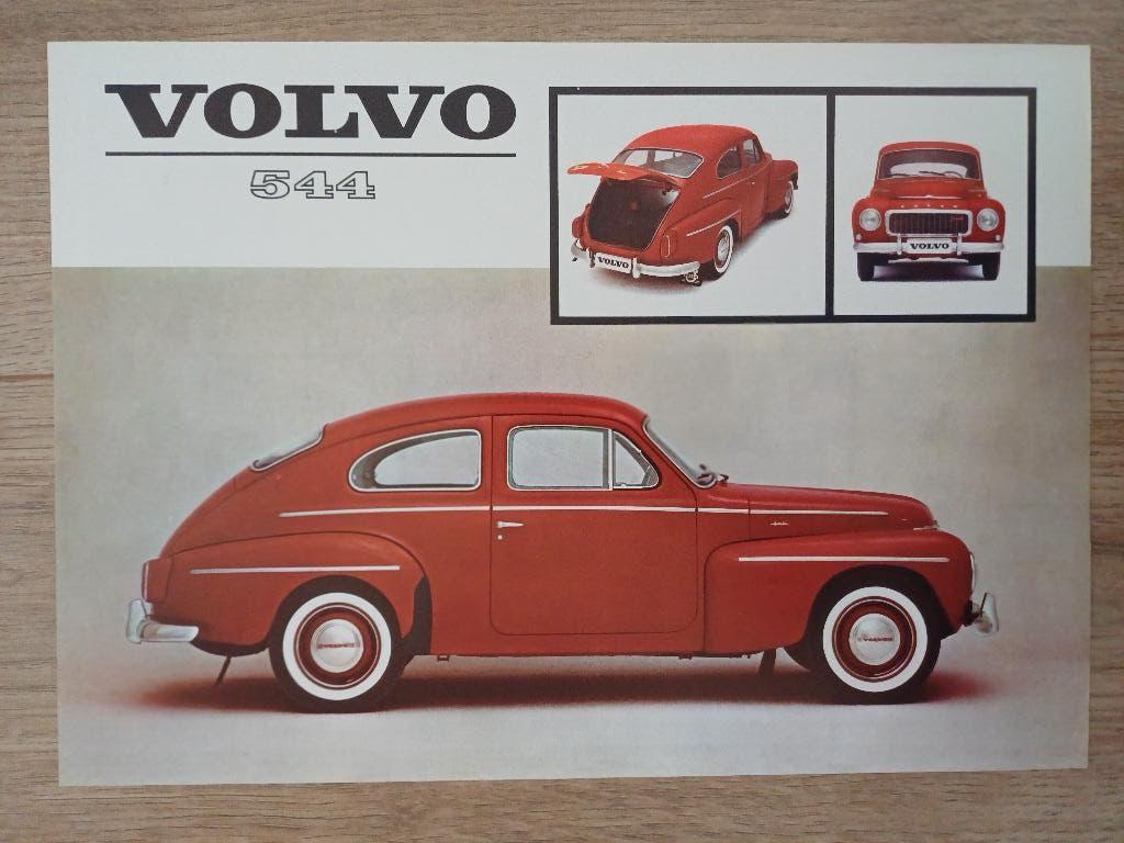 Volvo 544 leaflet uit 1962, Ophalen of Verzenden, Zo goed als nieuw, Volvo