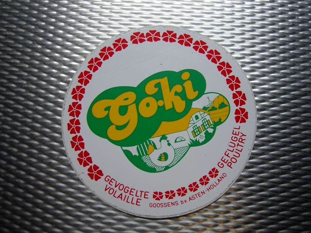 sticker Asten GOOSSENS BV GO-KI Gevogelte Geflügel, Verzamelen, Ophalen of Verzenden, Zo goed als nieuw