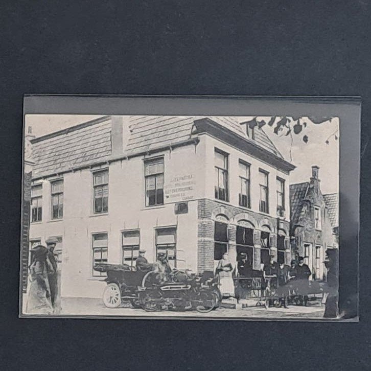 Balk Friesland Auto-Garage Teernstra 1920 ZELDZAAM, Ophalen of Verzenden, Voor 1920, Gelopen, Friesland