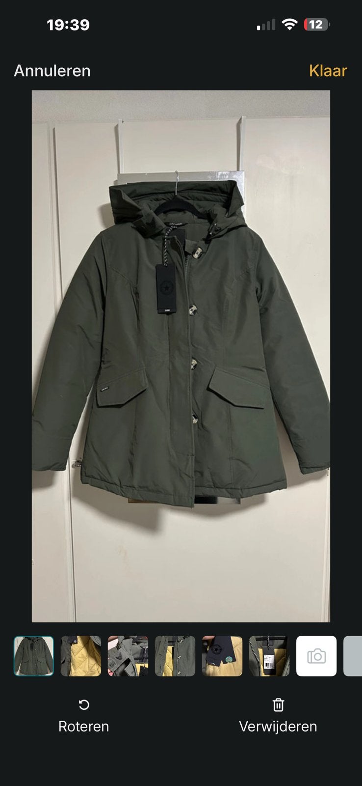 Originele airforce 2 pocket parka, Kleding | Dames, Jassen | Winter, Ophalen of Verzenden, Nieuw, Maat 36 (S), Groen