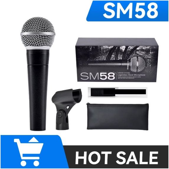 Bedrade Microfoon SM58 microphone, Muziek en Instrumenten, Microfoons, Sm58, Nieuw, Ophalen of Verzenden, Sm58