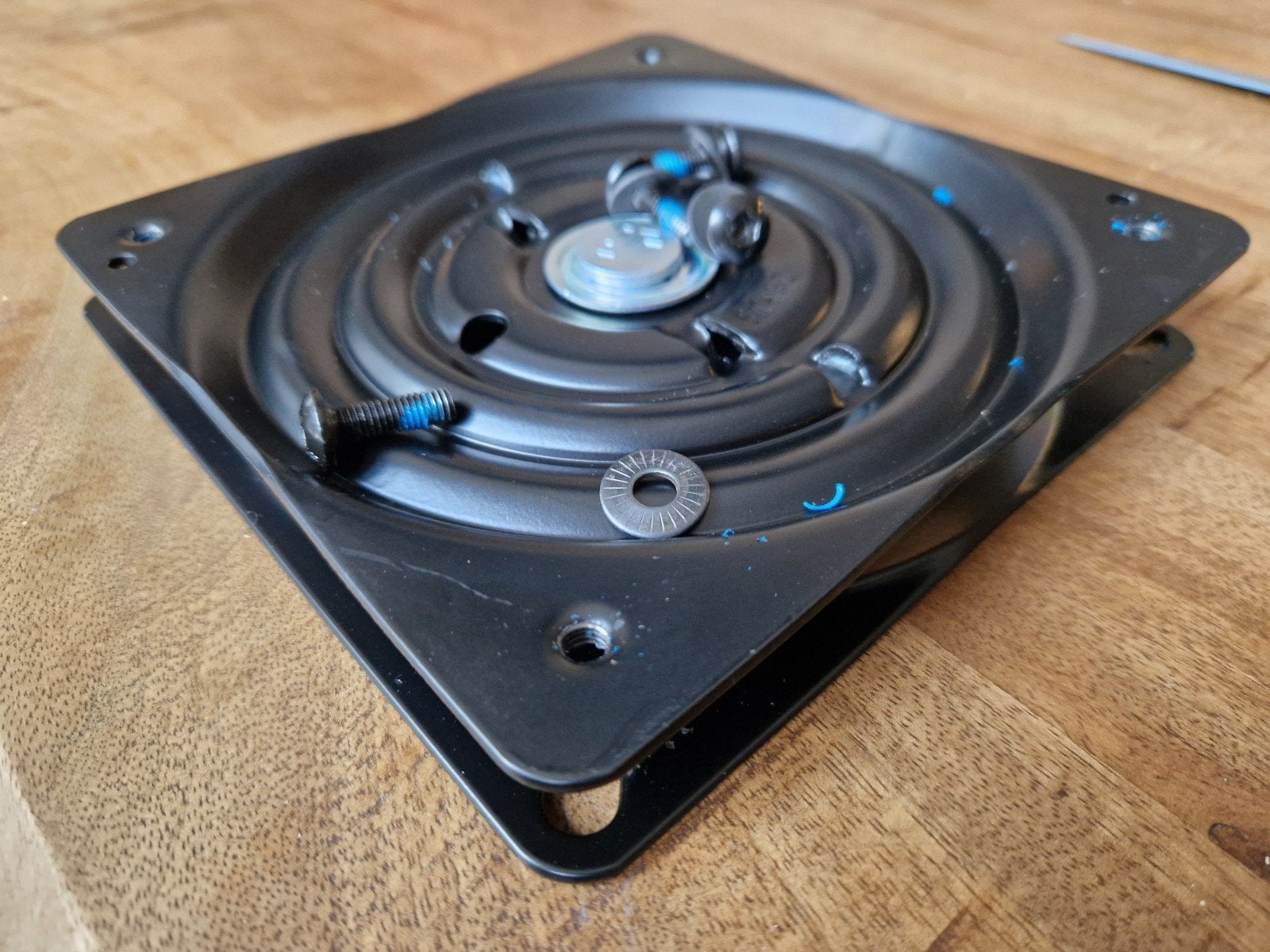 6 stuks Draaiplateau voor stoel of kruk nieuw, Ophalen of Verzenden, Gebruikt