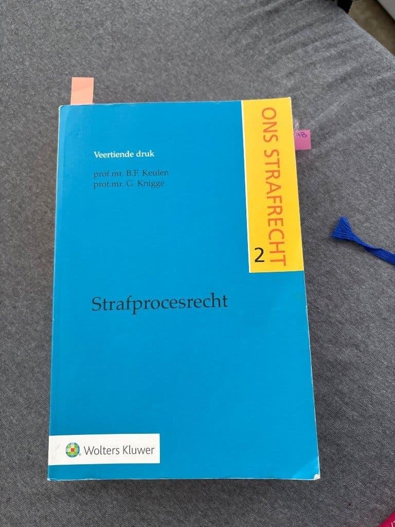 Ons strafrecht 2 – Strafprocesrecht, Ophalen of Verzenden, Beta, Zo goed als nieuw, HBO