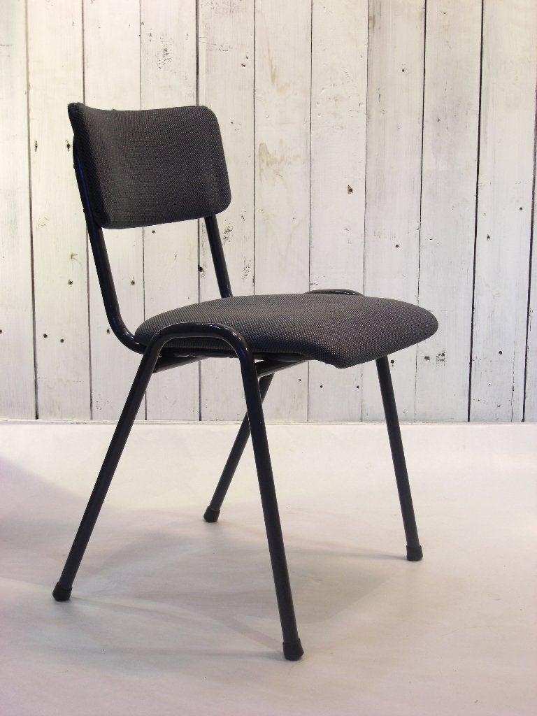 Vintage stoelen oud design, Huis en Inrichting, Ophalen, Metaal, Gebruikt, Blauw