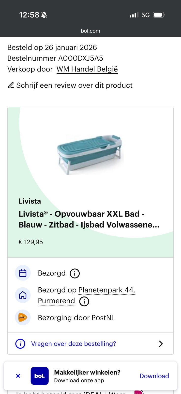 Lavista opvouwbaar bad - zo goed als nieuw, Ophalen, Zo goed als nieuw, Bad