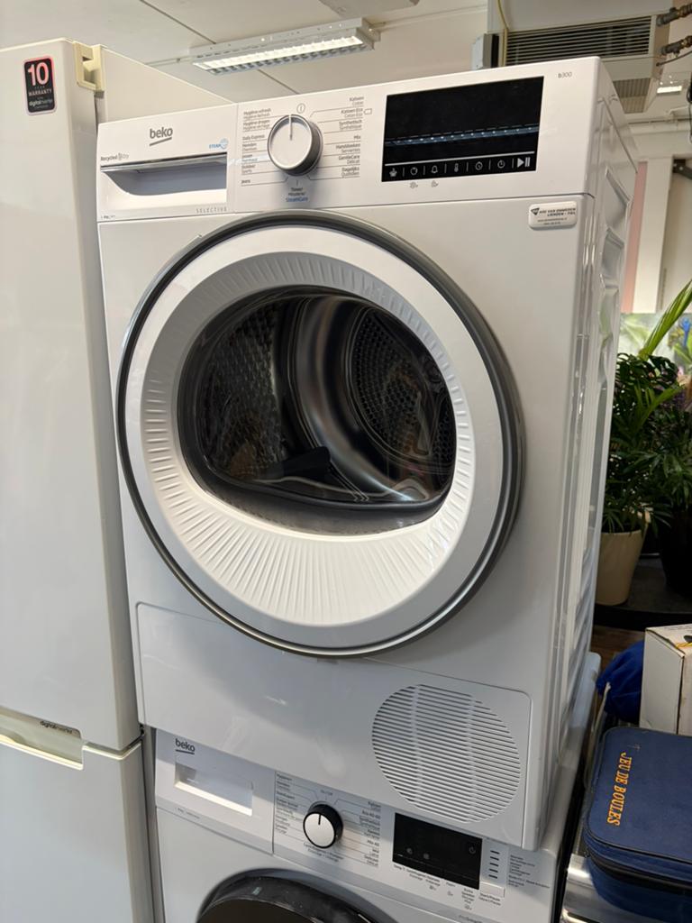 Beko B300 warmtepompdroger, Witgoed en Apparatuur, 6 tot 8 kg, Ophalen, Zo goed als nieuw, Minder dan 85 cm