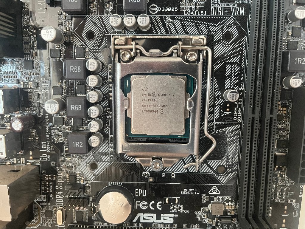 Garantie! ~ Intel i7-7700 + Asus H110M-K Moederbord, Halderhof 16, 6721 XR BENNEKOM, LGA 1151, DDR4, Ophalen of Verzenden