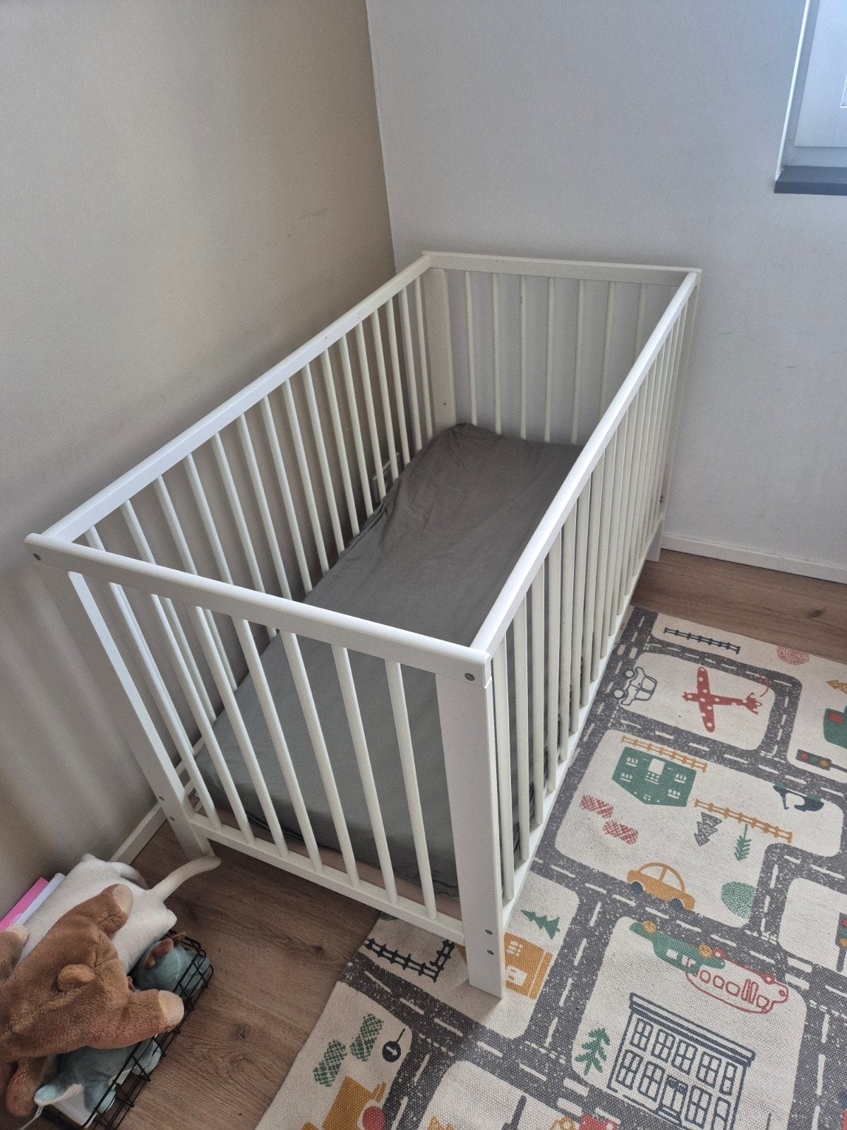 IKEA Sundvik Ledikant Wit - Verstelbaar, Ophalen, Gebruikt, Minder dan 140 cm, Minder dan 70 cm