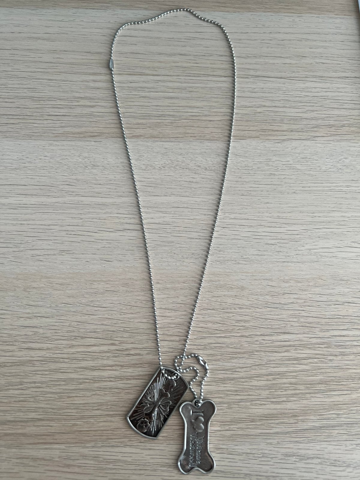 Vivienne westwood dog tag chain, Sieraden, Tassen en Uiterlijk, Kettingen, Ophalen of Verzenden, Zo goed als nieuw, Overige materialen
