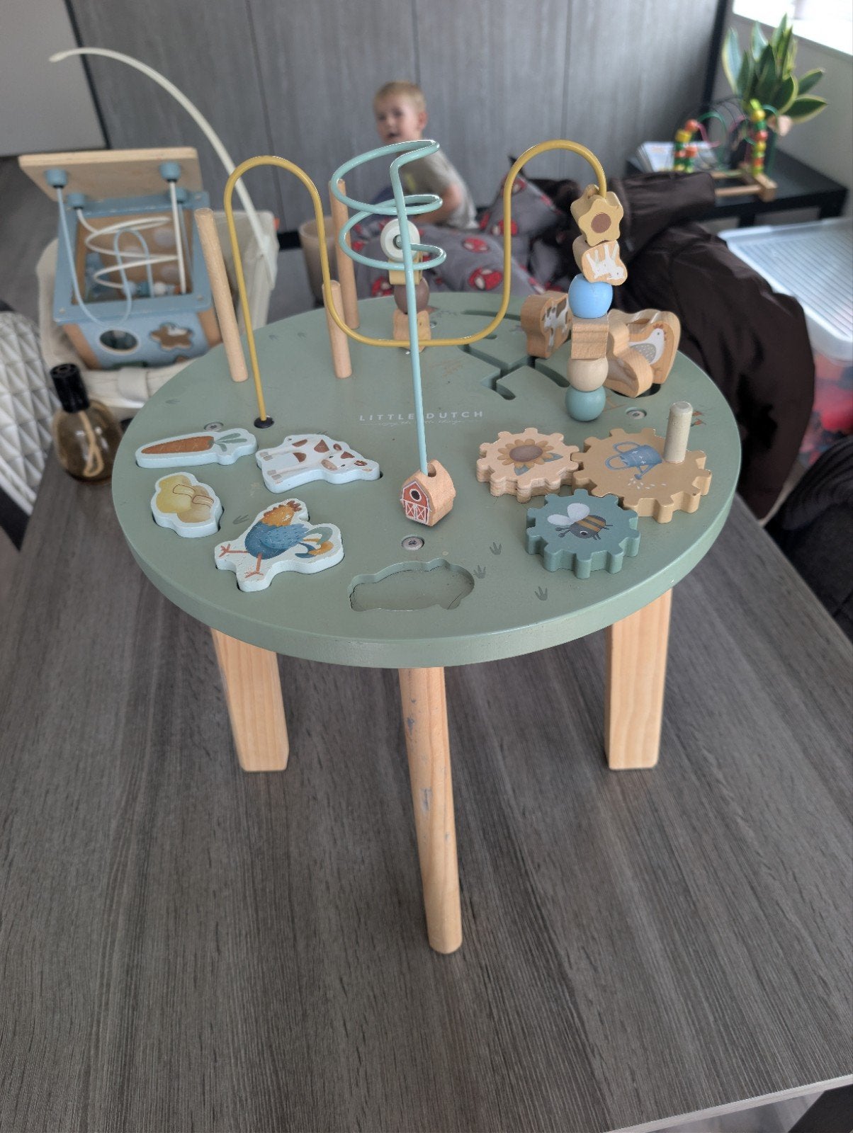 little Dutch little farm activiteiten tafel, Kinderen en Baby's, Speelgoed | Houten speelgoed, Ophalen, Gebruikt
